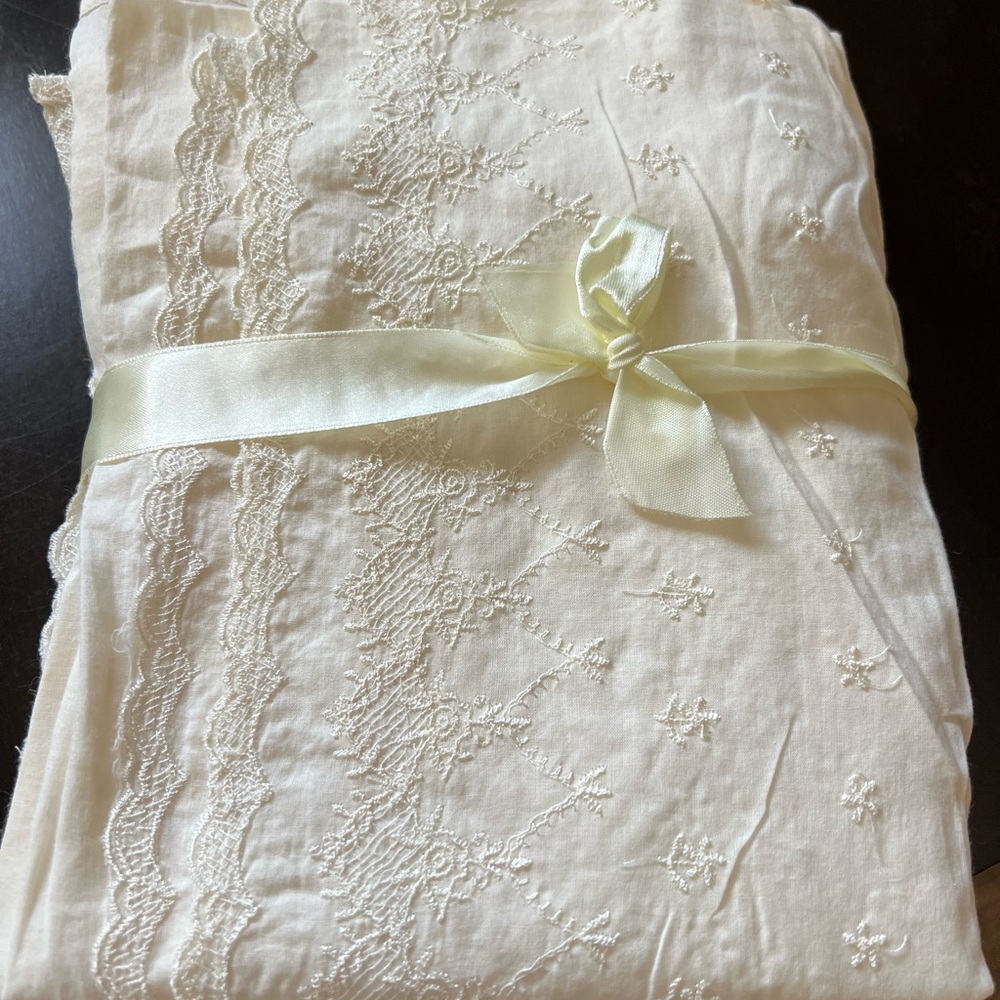Elegant Cream Lace Fabric